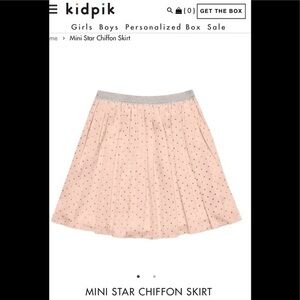 NWT KidPik- MINI STAR CHIFFON SKIRT